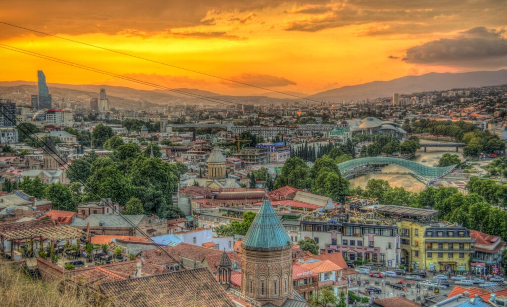Tbilisi skyline, an affordable European lifestyle option.