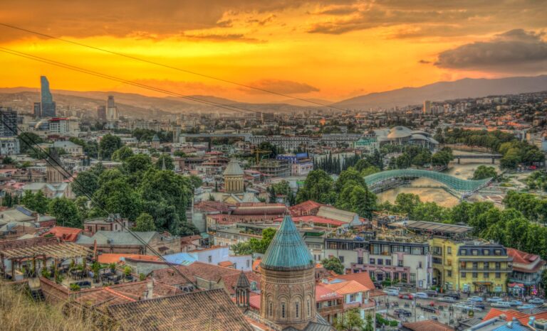 Tbilisi skyline, an affordable European lifestyle option.