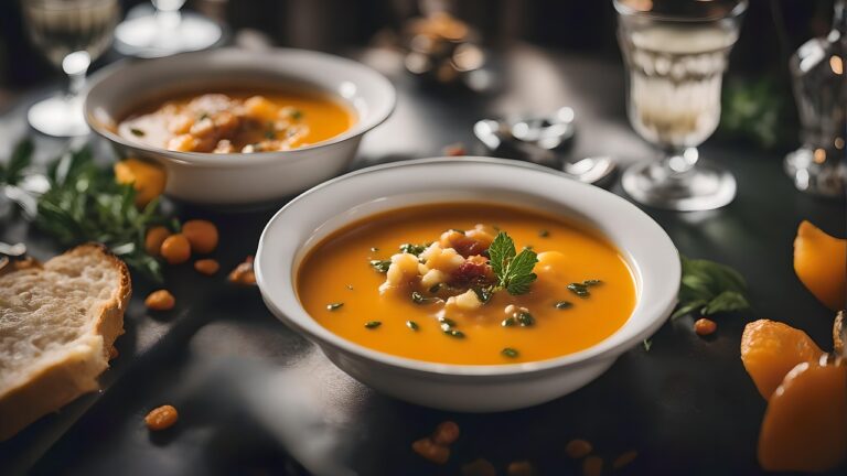 pumpkin soup, soup, fall, food, meal, appetizing, enjoyment, warm, arranged, ai generated